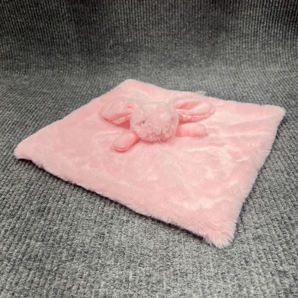 Apricot Lamb Lovey Security‎ Blanket Pink Bunny 13x13 Stuffed Animal Toy Plush - Picture 14 of 16